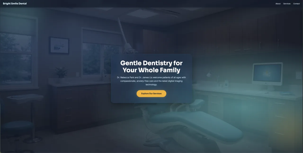 Bright Smile Dental — built by Hands Free Sites
