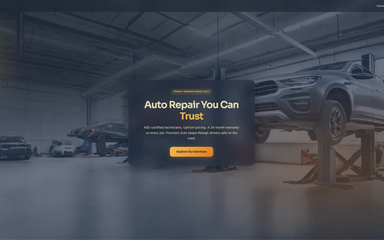 Precision Auto — built by Hands Free Sites