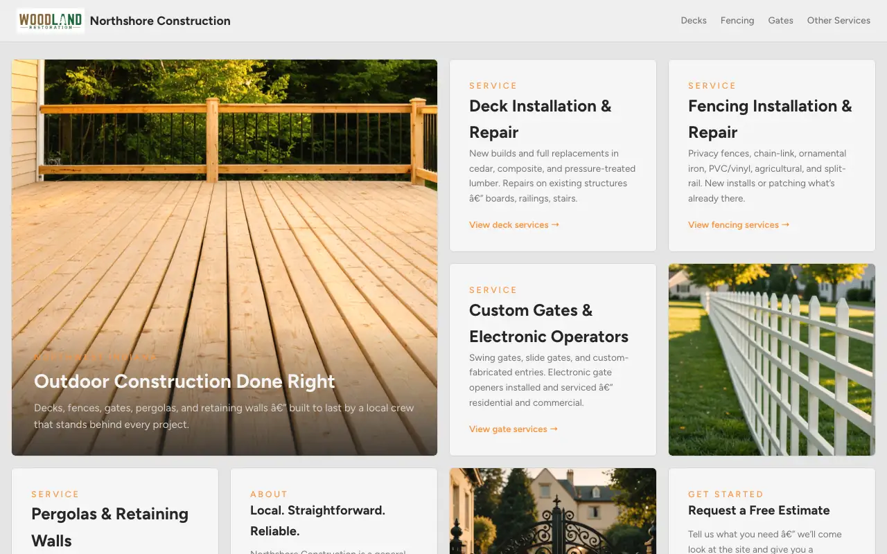 Northshore Construction — Construction example